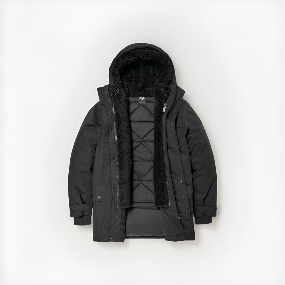 UGG Australia Men's Butte Parka 2.0 3-in-1 Jacket Tarr Black Size M MSRP $698